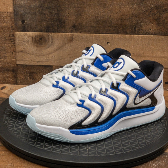 NIKE KD 17 PENNY WHITE ROYAL BLUE MENS BASKETBALL SHOES SIZE 12 FJ9487-100 - Picture 1 of 9